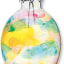 Lillian Vernon Stained Glass Egg Blown Glass Easter Ornaments - Handcrafted Hanging Tree Decorations, Stained Glass Easter Egg Holiday & Party Decor, 2 in, Assorted, 12-Piece Set