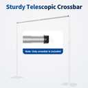 10ft Adjustable Crossbar Pipe and Drape for Backdrop Stand