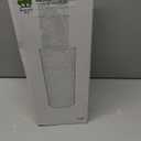 21.6 0z Glass Carafe with Lid, Mouthwash Container for Hand Washing Table, Bedside Water Carafe and Glass Set, Pitcher for Nightstand - Pink