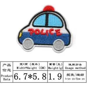 45pcs Random Assorted Styles Embroidered Patches, Bright Vivid Colors, Sew On/Iron On Patch Applique for Clothes, Dress, Hat, Jeans, DIY Accessories