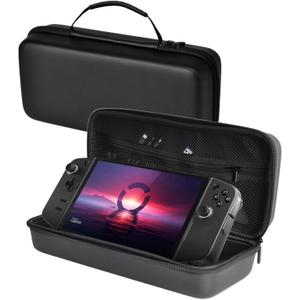 Travel Carrying Case Bag for Lenovo Legion Go 8.8" Handheld,Stand EVA Hard Shell Cover with Pocket for Lenovo Legion Go Gaming,Cable,Charger & Card(Black)