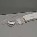 2pcs Tumbler Lid for Stanley 40oz Cup, Replacement 40 oz Tumbler Lid,2Pcs Extra Long Reusable Straws and 1Pcs Cleaning Brush (White)