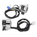 Motorcycle Handlebar Toggle Switch, Pair Motorcycle Handlebar Switch Control Button for Turn Headlight Horn 25mm Universal