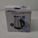 Chefman Stainless Steel Electric Kettle w/ 360 Swivel Base, Auto Shut Off & Boil Dry Protection, BPA-Free Interior and Cool-Touch Handle, 7+ Cup Capacity, 1.7 Liter, 1500W
