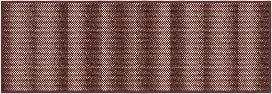 Artoid Mode Washable Non-Slip Rubber Backing Kitchen Rugs Red Doormat, Absorbent Kitchen Floor Mats in Front of Sink Kitchen Mats for Floor Home Decor 17x47 Inch (1'5" x 3'11" (Rectangular))