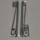 HOOSUN Garden Flag Stand Holder Pole Easy to Install Strong Sturdy Wrought Iron Fits 12.5" x 18" Mini Flag with 1 Tiger Clip Curved Hook with S Type 2 Pack