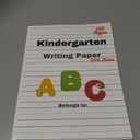Kindergarten Writing Paper With Lines: 120 handwriting practice paper with dotted lines for kids