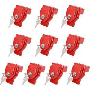 Glad Hand Lock Keyed Alike 10 Pack Heavy Duty Aluminum Air Brake Glad Hand Lock for Tractor Trailer