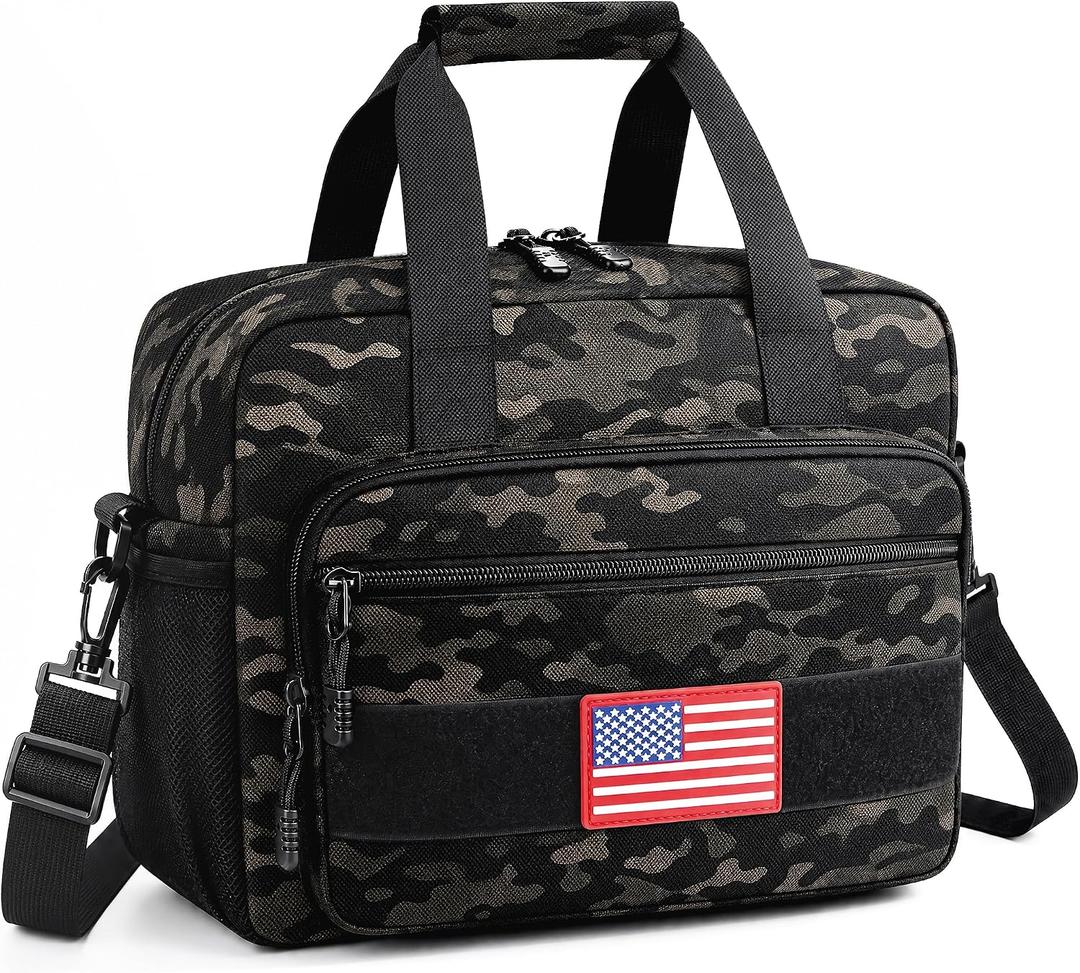 Insulated Lunch Bag & Lunch Box for Men Women - Soft Adults Reusable Portable Tactical Coolers for Work, Picnic, Travel, Beach (Camouflage, 12L)