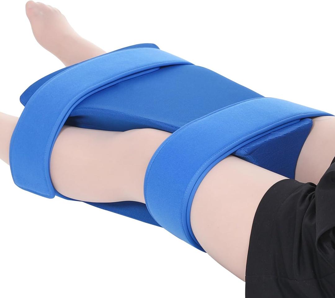 TYYIHUA Hip Abduction Pillow - Hip Surgery Pillow with Pillow Cover - Comfortable Foam Pillow for Hip Replacement Surgery After (Small)