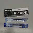 Zebra B-RJF10-BL Gel Ballpoint Pen Refill, Sarasa, JF-1.0 Lead, Blue, 10 Pens