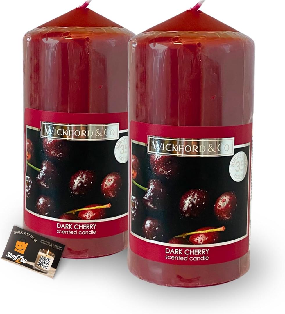 Candle-LIte Jiicy Black Cherries (Set Of 2)
