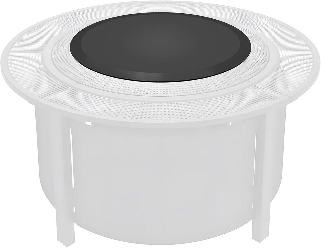 Fire Pit Surround Surface Lid for Solo Stove Bonfire and Ranger, for 19"-24" Propane Gas Fire Pit, Heavy Duty Cold-Rolled Steel FirePit Cover, 23.75" FirePit Lid Replacement Accessories