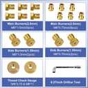 5249 Propane to Natural Gas Conversion Kit for Blackstone 28"/36" Griddle, 10 FT 3/8" ID Natural Gas Hose With 3/8" Female Flare Fitting for Tailgater, Rangetop Combo & Burner Stove, 1/2 PSI