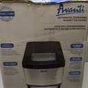 Avanti Nugget Ice Maker with Electronic Controls and Dispenser Countertop Use Makes 33lbs of Chewable Ice Per Day Perfect for Kitchen Office or Breakroom, Includes Ice Bin, 195-Watts, Stainless Steel