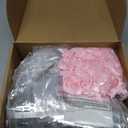 Tioncy 24 Pcs Pink Bow Gift Bags with Handles Mother's Day Bow Clear PVC Goodie Treat Candy Bag Bows Theme Present Wrap Tote Bags for Birthday Party Favor Weddings Decoration Bridesmaid Supplies