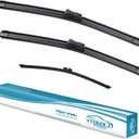 OEM Windshield Wiper Blades Replacement for BMW X5 2007 2008 2009 2010 2011 2012 2013, All Weather Original Factory Quality Front & Rear Wipers Set 24"+20"+15" (Pack of 3)