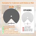 2 Pack 26In Lazy Susan Shelf Liner, Upgraded Composite Materials Circle Lazy Susan Liner for Kitchen Cabinets, Non Adhesive Liners Mats for Shelf Drawer Refrigerator Cupboard, Gray