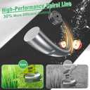 7 Pcs Dual Line String Trimmers Spools Compatible with Greenworks Model 2101602, 2101602A, STBA40B210, BST4000, 0.065" Line Replacement Spool (2900719) and Spool Cap Cover(6 Spools + 1 Cap)