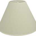 Aspen Creative 32023A Transitional Hardback Empire Shaped Spider Construction Lamp Shade in Beige, 18" wide (7" x 18" x 12 1/2")