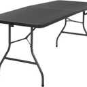COSCO Molded Folding Banquet Table w/Handle, 6ft, Black