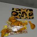 15 Pieces Cheetah Happy Birthday Decorations Leopard Print Banner Cheetah Birthday Banner Gold Balloons Leopard Print Plastic Tablecloth for Boy Girl Baby Shower Theme Supplies Decorations