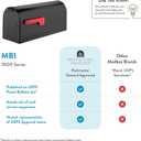 Architectural Mailboxes 7600B-10 MB1 Mailbox, Medium, Black
