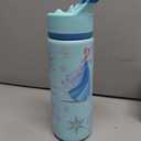Simple Modern Kids Summit Water Bottle with Straw Lid | Disney Frozen 18oz Stainless Steel Cup Insulated Tumbler for Girls, School | Iridescent Elsa