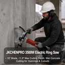 3500W Electric Ring Concrete Saw with 2 ×16 inch Blade