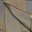 AevitasX Kitchen Mats for Floor Super Absorbent Small Kitchen Rugs Non Slip Washable Braided Rubber Standing Ultra Thin Mats Easy to Clean, 17 x 24 Inch, Yellow, Machine Washable