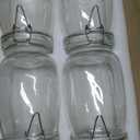 4 Pack 34oz Food Storage Jars with Airtight Lids, Preserving Seal Wire Clip Fastening Glass Containers, Canisters for Kitchen Organization, Flour, Cereal, Pasta, Sugar, Beans, Pickling Jars(34 Oz*4)