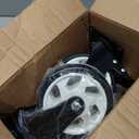 5 Inch Swivel Caster Wheels,Set of 4 Heavy Duty,Black Industrial Casters with Brake, Locking Casters for Furniture and Workbench for Cart,Top Plate Swivel Wheels and Load 2400lbs(Screws and a Spanner)
