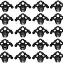 Plastic Roof Ice Guard Snow Guard Snow Stops for Standing Seam Metal Roofing - Multi-Color/Multi-Pack Listing (50, Black)