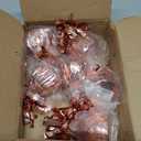 Beistle Metallic Wrapped Balloon Weight 12 Pack, Rose Gold Balloon Centerpiece Bouquet Holders, Party Decoration Accessories for Birthdays, Weddings, Graduations, and Retirement Celebrations, 6 Oz