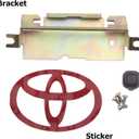 Upgraded Rear Exterior Tailgate Liftgate Handle Garnish Compatible with Toyota 04-09 Prius 1F7 Classic Silver Metallic 2004 2005 2006 2007 2008 2009