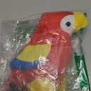 Funtery Halloween Stuffed Pirate Parrot on Shoulder Halloween Pirate Party Costume Plush Parrot Toys Accessory (Red)