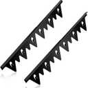 Stove Gap Covers Stainless Steel, 2Pack Retractable Length 13.8" to 27.5" Width 0.79", Heat-Resistant Stove Gap Filler & Range Trim Kit for Gaps Between Stove Top & Counter-Black