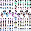 200 Pcs Little Jesus Figures Easter Mini Rubber Jesus Toys to Hide and Seek, Little Pocket Miniatures Religious Party Favors Baptism Gifts Sunday School Easter Egg Stuffers (10 Color*200)