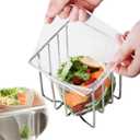 WYIRONG 200 PCS Large Kitchen Disposable Mesh Sink Strainer Bag for Meshmate Waste Rack, Sink Strainer Elastic Anti-Clogging Sink Drain Strainer Collecting Kitchen Food Waste Garbage