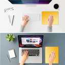 2 x ITNRSIIET Mouse Pad Non-Slip Rubber Base Smooth Surface Stitched Edges Waterproof Durable Compatible with All Mice for Office & Gaming, Desk Accessory, 10.2x8.3x0.12 inch, Yellow Gradient