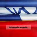 Double Sided New Mississippi Republic Sates Flag 5x8 FT Outdoor- UV Fade Resistant 3Ply Missippi MS Flags Canvas Header with 3 Brass Grommets Easy to Rising