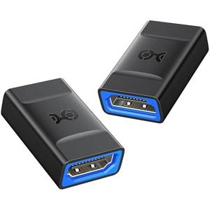 Cable Matters 2-Pack 48Gbps HDMI 2.1 Coupler for 8K@60Hz / 4K@240Hz with HDR, 8K HDMI Extender, Female to Female Adapter, Black