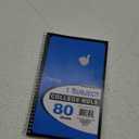 Top Flight Standards 1-Subject Wirebound Notebook, No Holes, 80 Sheets, College Rule, 8 x 5 Inches, 1 Notebook, Color May Vary (33107)