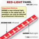 1 Red Light for Sauna 660nm and 850nm Infrared Therapy Panel for Portable Sauna Accessories