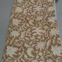 Floral Throw Pillow Covers 18x18 Farmhouse Block Print Pillow Covers Decorative Pillow Covers Couch Pillows for Living Room Vintage Accent Sofa Pillows Set of 2, Neutral