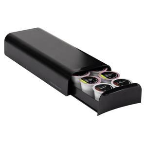 Mind Reader Single Serve Coffee Pod Organizer, 12-14 Coffee Pod Capacity, Black
