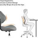 Rolling Swivel Drafting Chair Adjustable Heavy Duty (400lbs) Lumbar Support Task Chair for Home Desk Studio Design Lab(Grey), Triangular Back