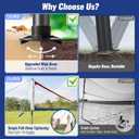 Professional Volleyball Net Set Heavy Duty for Outdoor Backyard Portable with Aluminum Scoring Poles, 20ft/32ft Optional Nets System, Adjustable Regulation Height