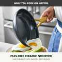 GreenPan Nonstick Reserve Pro 10” & 12” Frying Pan Set, NSF Certified Ceramic, Hard Anodized PFAS-Free Skillets, Stainless Steel Handles, Oven & Dishwasher Safe, Black