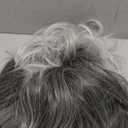 Karlery Men Mullet Wig Long Wave Grey and White 70s 80s Metal Rocker Party Wig Halloween Costume Wig